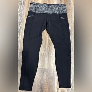 lululemon athletica Black and Gray Leggings